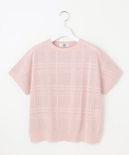 J.PRESS Ladies（J.プレス レディス）の「【洗える】メッシュ パターン ニット（ニット/セーター・レディース・ピンク系3/ネイビー系3/ライトグレー系3/ピーコックグリーン系3・SMALL）」の11枚目の写真