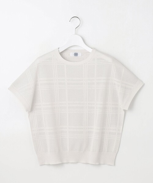 J.PRESS Ladies（J.プレス レディス）の「【洗える】メッシュ パターン ニット（ニット/セーター・レディース・ピンク系3/ネイビー系3/ライトグレー系3/ピーコックグリーン系3・SMALL）」の12枚目の写真
