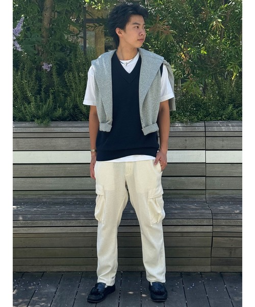 BANANA REPUBLIC FACTORY STORE(バナナリパブリック ファクトリーストア)の「BANANA REPUBLIC FACTORY STORE スリムストレート カーゴパンツ◆(カーゴパンツ・メンズ・アイボリー/インディゴブルー・28W 30L/29W 30L/30W 30L/31W 30L/32W 30L/33W 30L/34W 30L)」の7枚目の写真