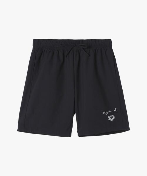 美品♪agnis b × arena  コラボ　ハーフパンツ agnis b × arena コラボ ハーフパンツ - メルカリ