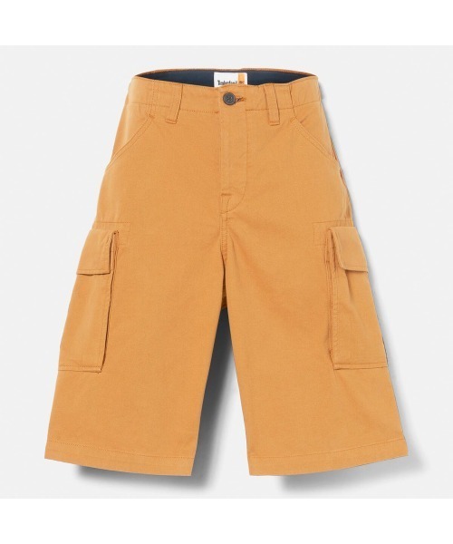 DIESEL ベルトループ付きコットンPATLANカーゴショーツ オレンジ セール】メンズ ツイル カーゴ ショーツ（カーゴパンツ