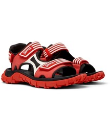カンペール CAMPER 赤のフラットシューズ　39 (24.5) 美品】カンペール CAMPER フラット・バレエシューズ 赤 24cm