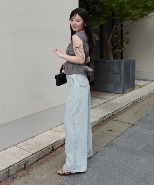 shirring blouse（シャーリングブラウス）（シャツ/ブラウス