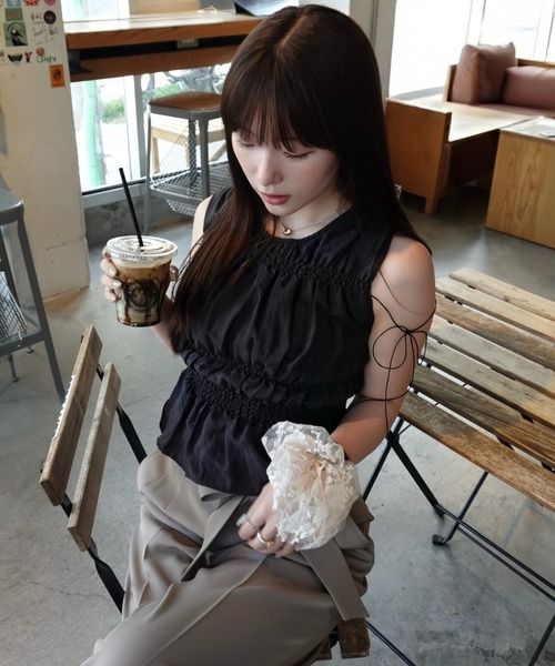 senee シャーリングブラウス SENEE（セニー）の「shirring blouse（シャーリングブラウス）（シャツ