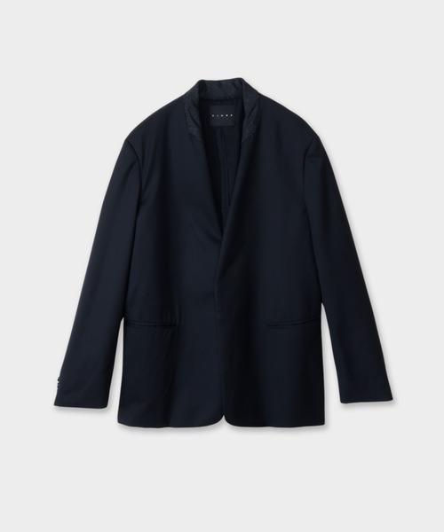 SUMMER WOOL NO COLLAR JACKET（ノーカラージャケット）｜CINOH