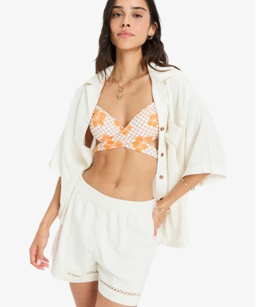 ROXY(ロキシー)の「SALTY SEA /ロキシーリネンショートパンツ(その他パンツ・レディース・ホワイト・X-SMALL/SMALL/MEDIUM)」の12枚目の写真
