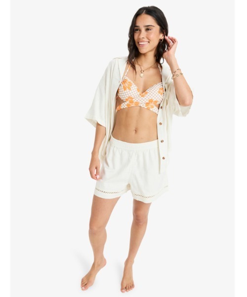 ROXY(ロキシー)の「SALTY SEA /ロキシーリネンショートパンツ(その他パンツ・レディース・ホワイト・X-SMALL/SMALL/MEDIUM)」の15枚目の写真