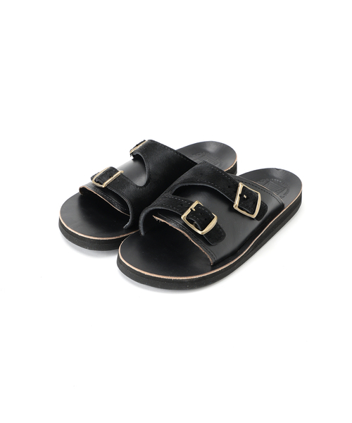 THE SANDALMAN(サンダルマン)の「THE SANDALMAN / サンダルマン 別注 ダブル バックル レザー(サンダル・メンズ・ブラック系その他/ブラック・90/80/70)」の2枚目の写真