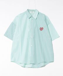 WEGO/クレイジーパターンストライプシャツ