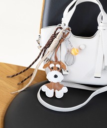Merry Gem（メリージェム）の「【Merry Gem】ドッグモチーフチャーム ストラップ キーホルダー ダックスフンド シュナウザー 犬 イヌ KNF-TP（キーホルダー）」