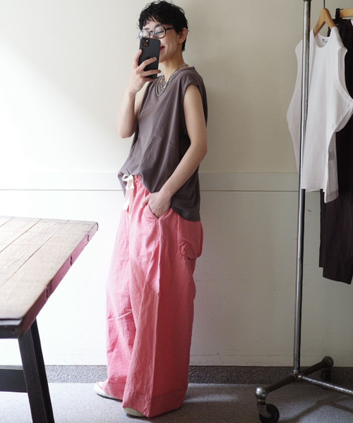 JOURNAL STANDARD LUXE(ジャーナルスタンダード ラックス)の「【Dolly's CLOSET】TANK(タンクトップ・レディース・チャコールグレー/ピンク系その他・FREE)」の5枚目の写真