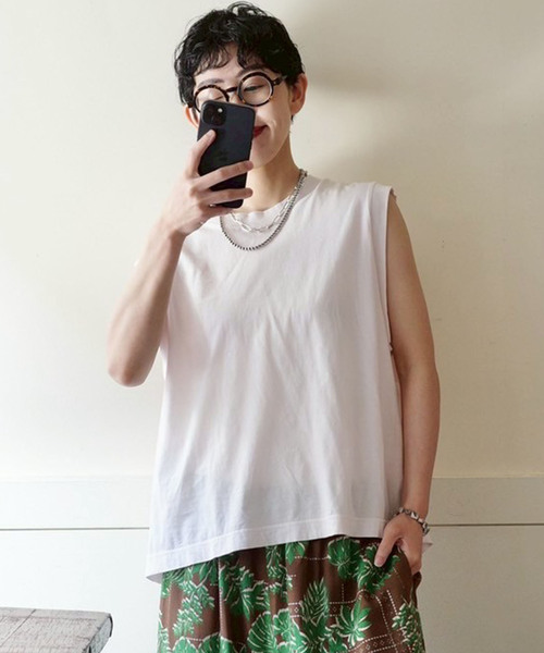 JOURNAL STANDARD LUXE(ジャーナルスタンダード ラックス)の「【Dolly's CLOSET】TANK(タンクトップ・レディース・チャコールグレー/ピンク系その他・FREE)」の6枚目の写真