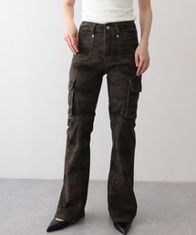 カーゴパンツ（グリーン・カーキ/緑色系・フレア・ブーツカット