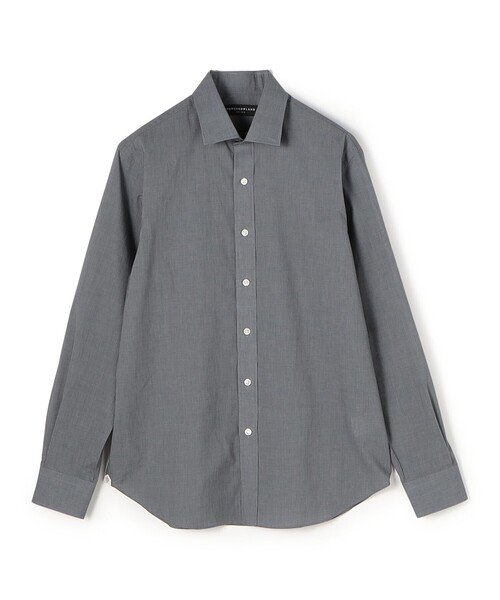 TOMORROWLAND (トゥモローランド)の「200/2 コットンシアサッカー ショートポイント ワイドスプレッド シャツ(シャツ/ブラウス・メンズ・グレー系その他/ホワイト/ブルー系その他・XS/S/M/L)」の3枚目の写真