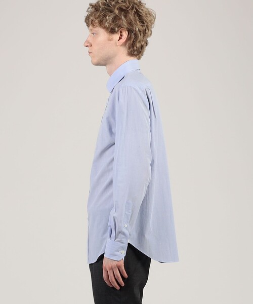 TOMORROWLAND (トゥモローランド)の「200/2 コットンシアサッカー ショートポイント ワイドスプレッド シャツ(シャツ/ブラウス・メンズ・グレー系その他/ホワイト/ブルー系その他・XS/S/M/L)」の6枚目の写真