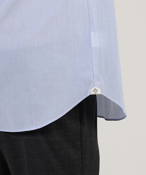 TOMORROWLAND (トゥモローランド)の「200/2 コットンシアサッカー ショートポイント ワイドスプレッド シャツ(シャツ/ブラウス・メンズ・グレー系その他/ホワイト/ブルー系その他・XS/S/M/L)」の10枚目の写真