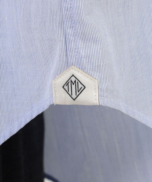 TOMORROWLAND (トゥモローランド)の「200/2 コットンシアサッカー ショートポイント ワイドスプレッド シャツ(シャツ/ブラウス・メンズ・グレー系その他/ホワイト/ブルー系その他・XS/S/M/L)」の11枚目の写真
