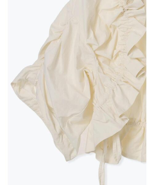 Te chichi(テチチ)の「ドロストギャザーボレロジャケット(ノーカラージャケット・レディース・ブラック/オフホワイト・F)」の18枚目の写真