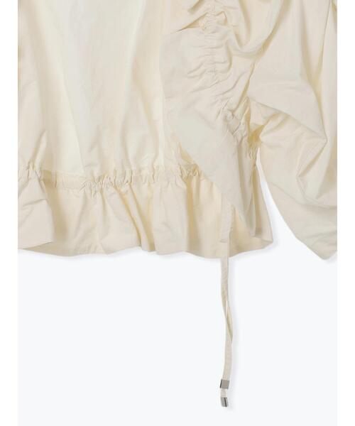 Te chichi(テチチ)の「ドロストギャザーボレロジャケット(ノーカラージャケット・レディース・ブラック/オフホワイト・F)」の19枚目の写真