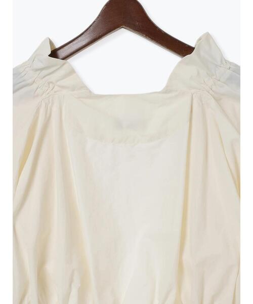 Te chichi(テチチ)の「ドロストギャザーボレロジャケット(ノーカラージャケット・レディース・ブラック/オフホワイト・F)」の20枚目の写真