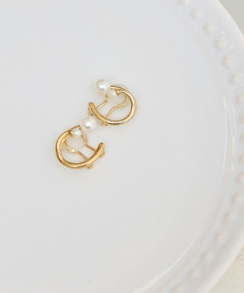 ROPE' PICNIC（ロペピクニック）の「パールデザインサークルクリップイヤリング（イヤリング・レディース・シルバー/ゴールド・FREE）」の3枚目の写真