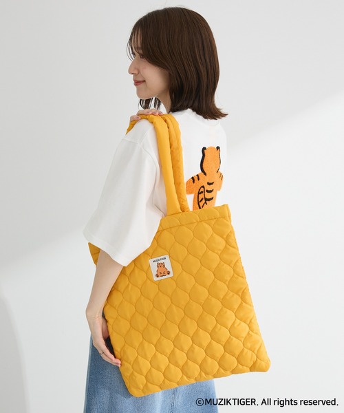 セール】ムジークタイガー/カラーキルトトートBAG（トートバッグ