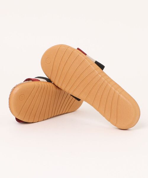 and it_（アンドイット）の「マルチボーダーベルトジュートサンダル（サンダル・レディース・ブラウン/ネイビー/レッド・MENS/M/L）」の5枚目の写真