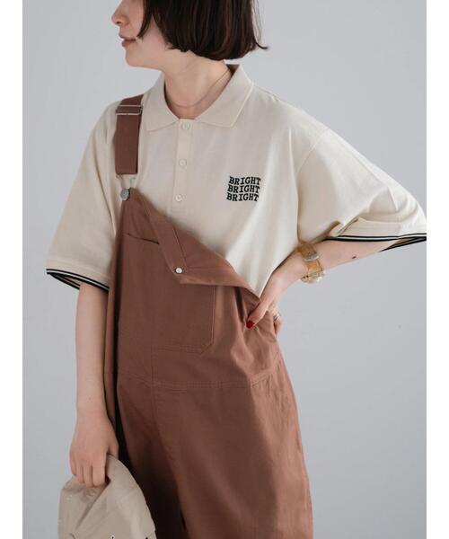 SM2（エスエムツー）の「ワンポイント刺繍ポロシャツ（Tシャツ/カットソー・レディース・レッド/クリーム/ブラック・F）」の7枚目の写真