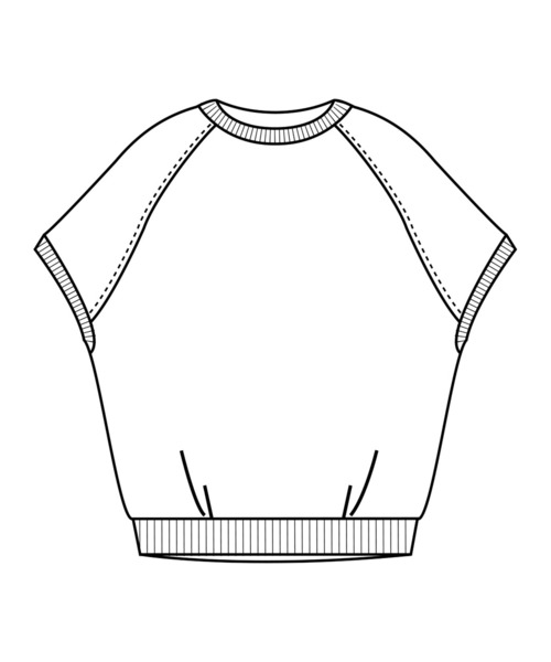 tシャツ ＩＥＤＩＴ　永井博さんコラボ　ＶＡＣＡＴＩＯＮ　ＩＮ　ＴＨＥ　ＣＩＴＹ　コクーンＴシャツ「ホワイト」 レディース IEDIT[イディット] 永井博さんコラボ VACATION IN THE CITY