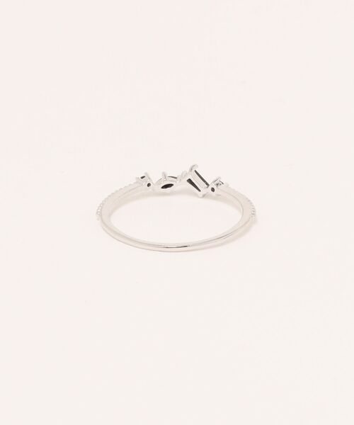 Scrap Book（スクラップブック）の「【Scrap Book】SV925　オニキスパーツリングSV（リング・レディース・シルバー・11/13/15 /9）」の2枚目の写真