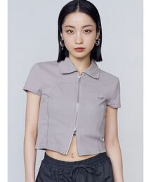 EMODA | リブカッティングショートスリーブトップ(Tシャツ/カットソー)