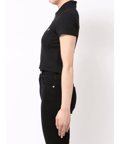 tシャツ リブカッティングショートスリーブトップ レディース セール】リブカッティングショートスリーブトップ（Tシャツ