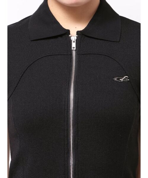 EMODA（エモダ）の「リブカッティングショートスリーブトップ（Tシャツ/カットソー・レディース・ホワイト/ブラウン/グレー/ブラック・FREE）」の14枚目の写真