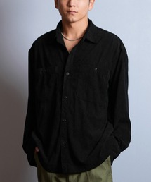 【ムラサキスポーツ限定】DEAR LAUREL/ディアローレル 長袖 シャツ コーデュロイ 無地 シンプル CORDUROY SHIRT D25F-2602