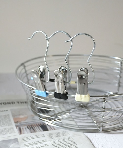 Port(ポート)の「【 Port / ポート 】 10個セット ハンギング クリップ(収納グッズ・レディース・アイボリー/ブラック/ブルー/ピンク・FREE)」の8枚目の写真