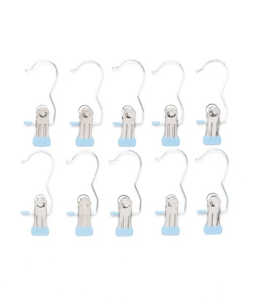 Port(ポート)の「【 Port / ポート 】 10個セット ハンギング クリップ(収納グッズ・レディース・アイボリー/ブラック/ブルー/ピンク・FREE)」の5枚目の写真