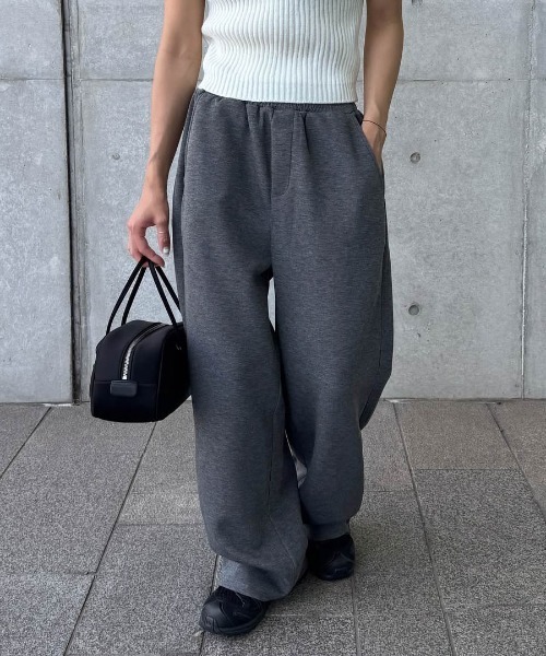 La-gemme(ラジェム)の「ポンチストレートパンツ(その他パンツ・レディース・チャコール/ベージュ/ブラック/グレー/ブラウン/サンドベージュ/カーキ・C/F/MT)」の11枚目の写真