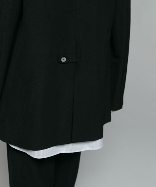 ETRE TOKYO(エトレトウキョウ)の「SANTEトリアセリネンエアリージャケット(テーラードジャケット・レディース・ネイビー/アイボリー/ブラック・S/M)」の14枚目の写真