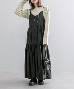 NOBLE シアーシフォンプリーツキャミワンピース 36 追加》シアーシフォンプリーツキャミワンピース（ワンピース