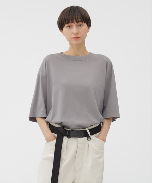 MHL エムエイチエル　カットソー　Mサイズ　ブルー　新品未使用 MHL.（エムエイチエル）の「AIR COTTON JERSEY（Tシャツ