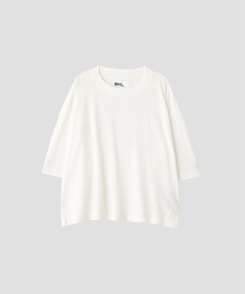 MHL.(エムエイチエル)の「SMOOTH COTTON JERSEY(Tシャツ/カットソー・レディース・ダークグリーン/ライトグレー/ホワイト・2)」の11枚目の写真