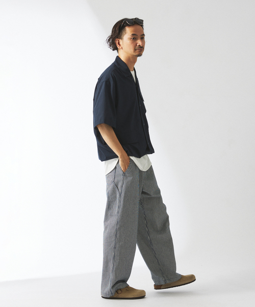 JOURNAL STANDARD relume（ジャーナルスタンダード　レリューム）の「10オンス デニム＆ヒッコリー ”レイジー” ペインターパンツ（デニムパンツ・メンズ・ネイビー/コバルトブルー/ブラック系その他/ベージュ・SMALL/MEDIUM/LARGE）」の20枚目の写真