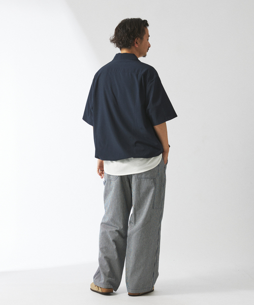 JOURNAL STANDARD relume（ジャーナルスタンダード　レリューム）の「10オンス デニム＆ヒッコリー ”レイジー” ペインターパンツ（デニムパンツ・メンズ・ネイビー/コバルトブルー/ブラック系その他/ベージュ・SMALL/MEDIUM/LARGE）」の5枚目の写真