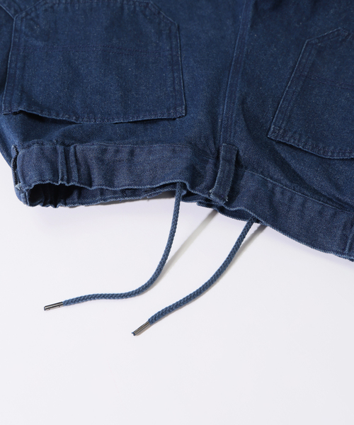 JOURNAL STANDARD relume（ジャーナルスタンダード　レリューム）の「10オンス デニム＆ヒッコリー ”レイジー” ペインターパンツ（デニムパンツ・メンズ・ネイビー/コバルトブルー/ブラック系その他/ベージュ・SMALL/MEDIUM/LARGE）」の12枚目の写真