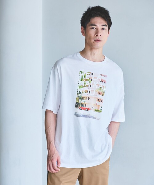 green label relaxing(グリーンレーベルリラクシング)の「【別注】<BETTERDAYS STADIUM>GLR ハワイ フォト Tシャツ(Tシャツ/カットソー・メンズ・ブラック/その他3/その他1/その他2・S/M/L/XL)」の1枚目の写真