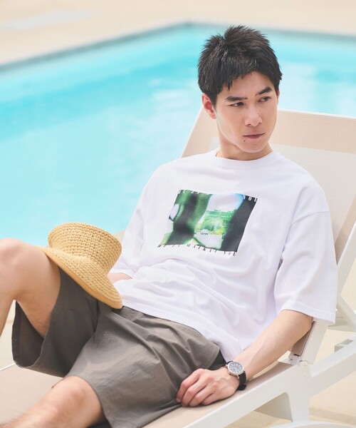 green label relaxing(グリーンレーベルリラクシング)の「【別注】<BETTERDAYS STADIUM>GLR ハワイ フォト Tシャツ(Tシャツ/カットソー・メンズ・ブラック/その他3/その他1/その他2・S/M/L/XL)」の3枚目の写真