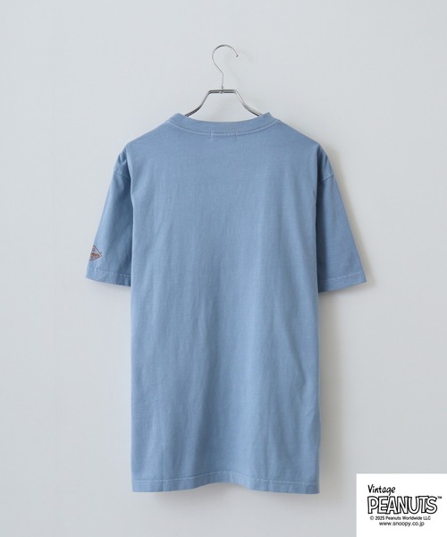 PEANUTS(ピーナッツ)の「PEAUTS ピグメントプリントTシャツ(Tシャツ/カットソー・メンズ・アイボリー系1/アイボリー系/アイボリー/オレンジ/オレンジ系/サックスブルー系/アイボリー系2/サックスブルー/ブラック/ブラック系・M/L/S/LL)」の20枚目の写真