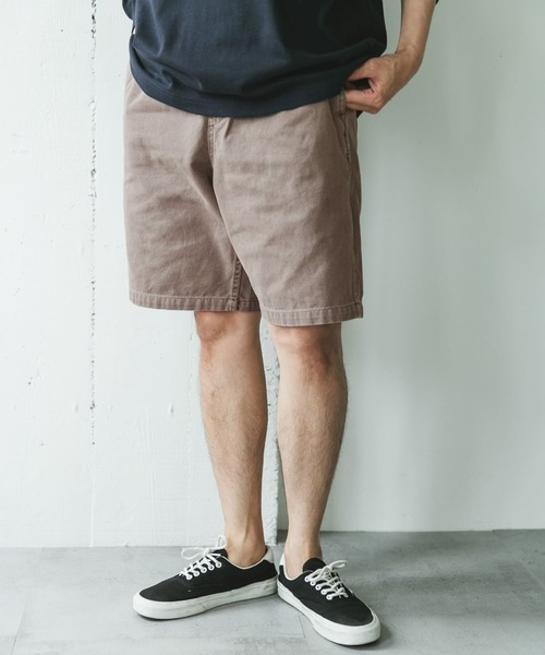 URBAN RESEARCH DOORS(アーバンリサーチドアーズ)の「ガーメントダイダックワイドショーツ(その他パンツ・メンズ・ブラック/ブラウン・MEDIUM/LARGE)」の10枚目の写真