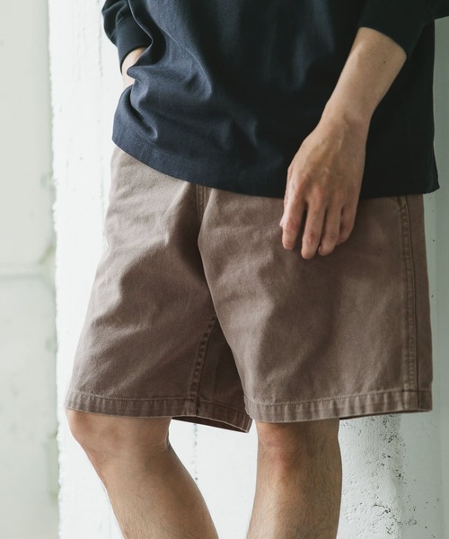 URBAN RESEARCH DOORS(アーバンリサーチドアーズ)の「ガーメントダイダックワイドショーツ(その他パンツ・メンズ・ブラック/ブラウン・MEDIUM/LARGE)」の12枚目の写真