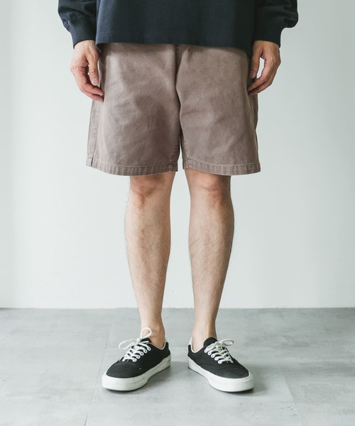 URBAN RESEARCH DOORS(アーバンリサーチドアーズ)の「ガーメントダイダックワイドショーツ(その他パンツ・メンズ・ブラック/ブラウン・MEDIUM/LARGE)」の17枚目の写真